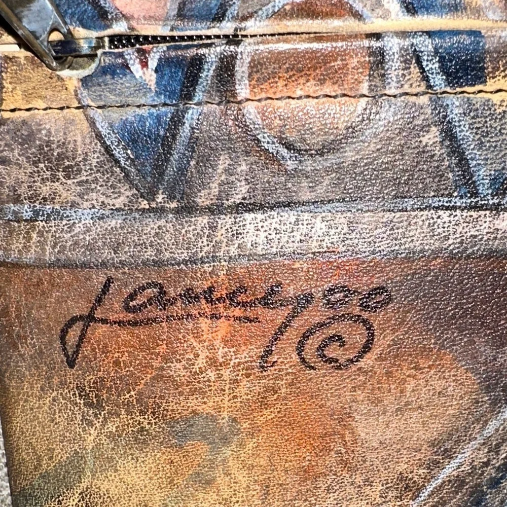 Artistic Leather Crossbody Bag
